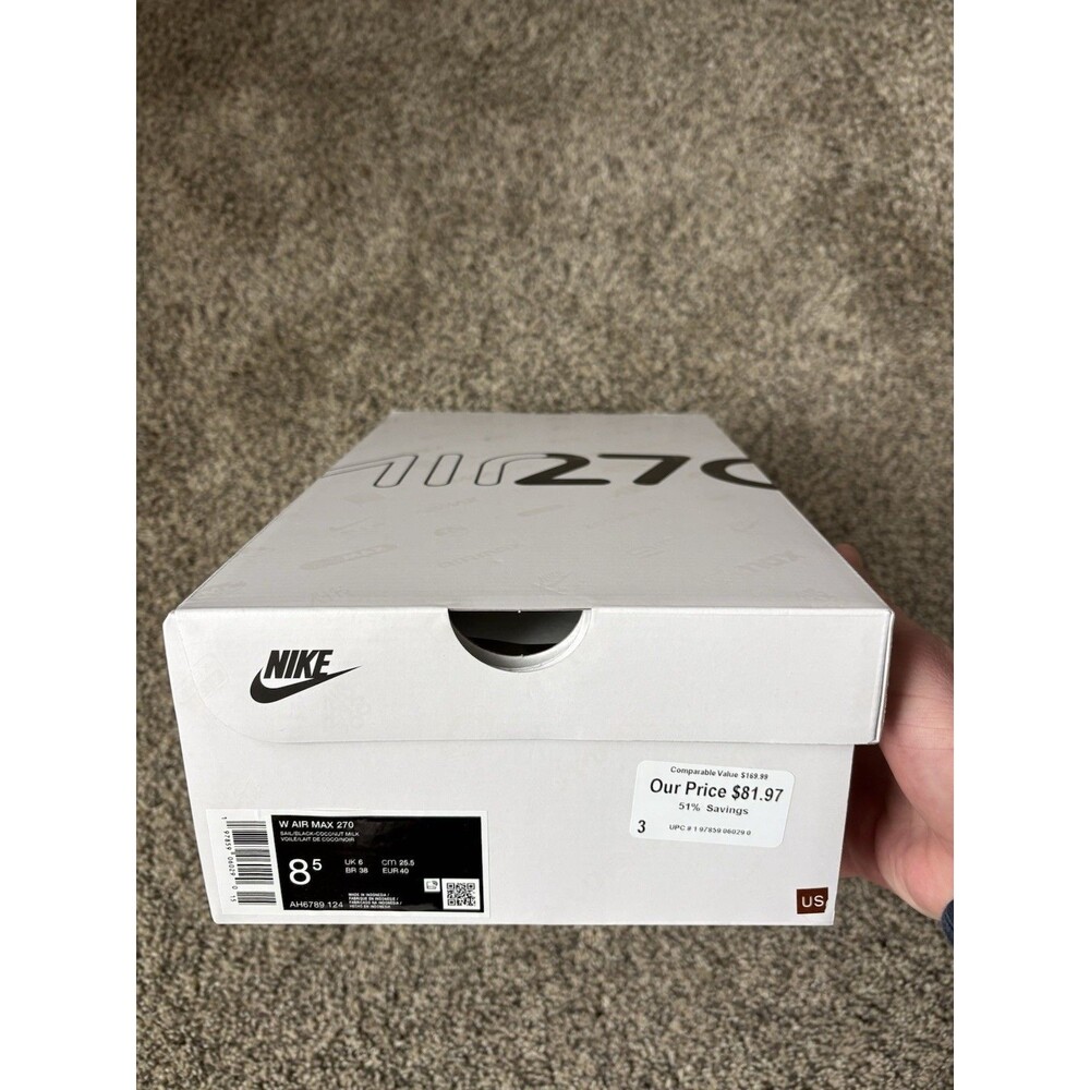 Nike Air Max 270 Coconut Milk Size 8.5 Women's - Picture 10 of 12